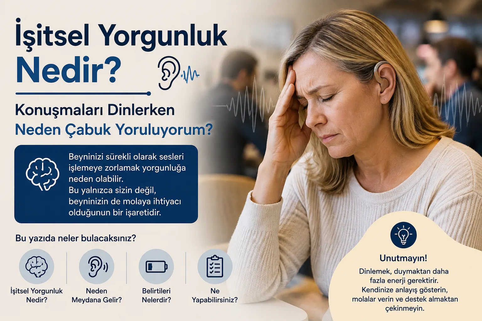 İşitsel Yorgunluk: Konuşmalar Neden Yorar?
